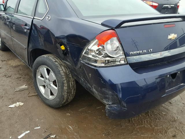 2G1WT58K781242734 - 2008 CHEVROLET IMPALA LT BLUE photo 9