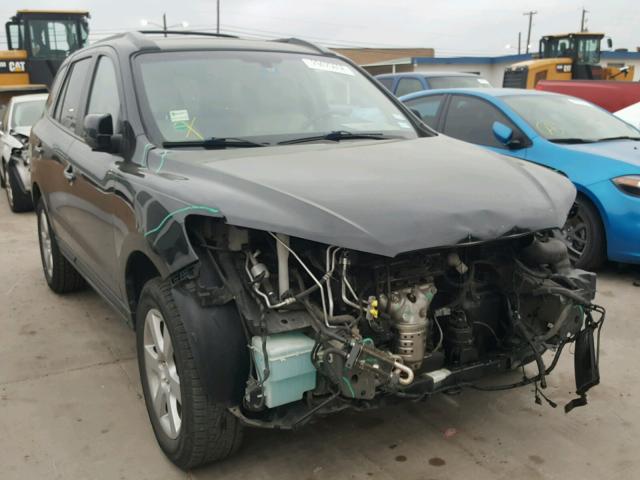 5NMSH13E68H218129 - 2008 HYUNDAI SANTA FE S BLACK photo 1