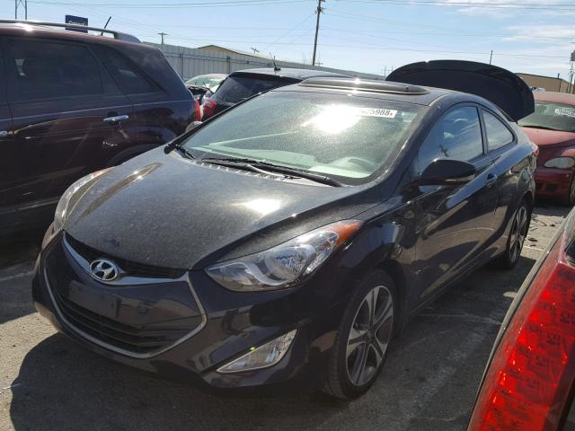 KMHDH6AE4DU008989 - 2013 HYUNDAI ELANTRA CO BLACK photo 2