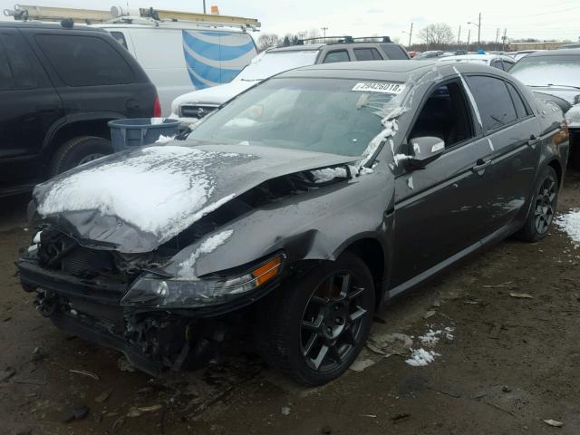 19UUA76598A041440 - 2008 ACURA TL TYPE S GRAY photo 2