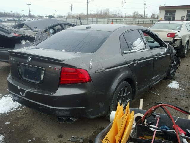 19UUA76598A041440 - 2008 ACURA TL TYPE S GRAY photo 4