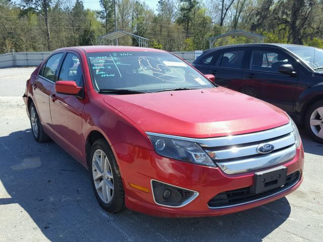 3FAHP0JG4CR207754 - 2012 FORD FUSION SEL RED photo 1