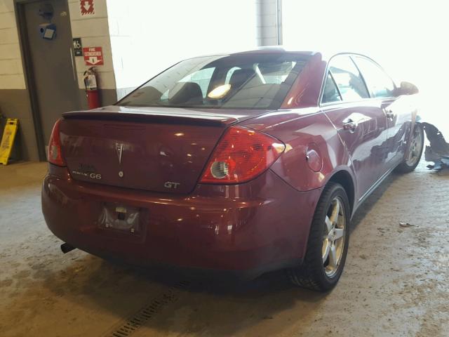 1G2ZH57N294119306 - 2009 PONTIAC G6 GT RED photo 4