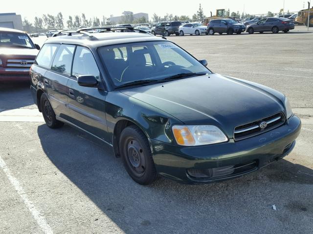 4S3BH6359Y7304183 - 2000 SUBARU LEGACY L GREEN photo 1