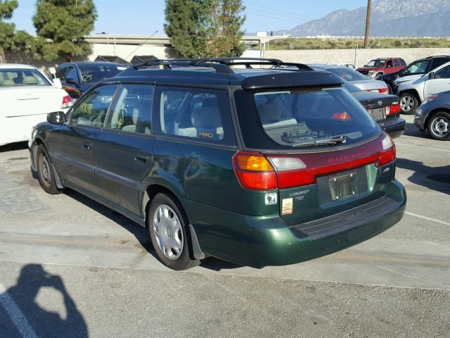 4S3BH6359Y7304183 - 2000 SUBARU LEGACY L GREEN photo 3