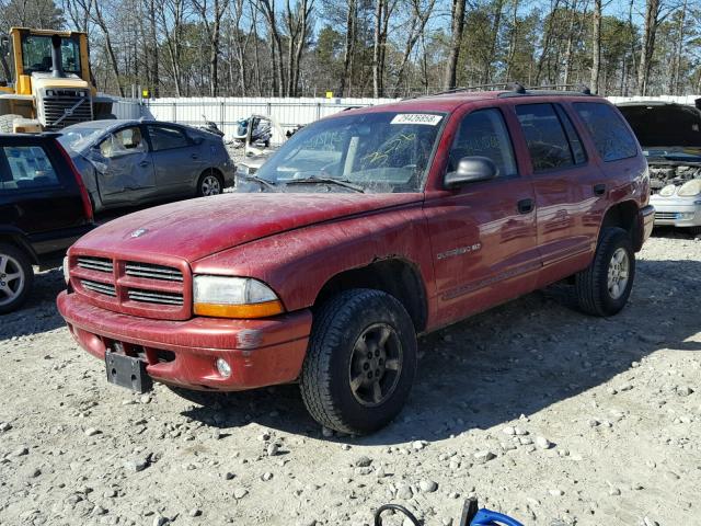 1B4HS28N91F541536 - 2001 DODGE DURANGO RED photo 2