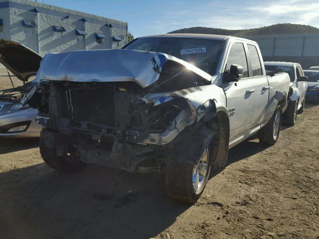 1C6RR7GTXFS518837 - 2015 RAM 1500 SLT SILVER photo 2