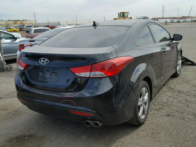 KMHDH6AE6DU013594 - 2013 HYUNDAI ELANTRA CO BLACK photo 4