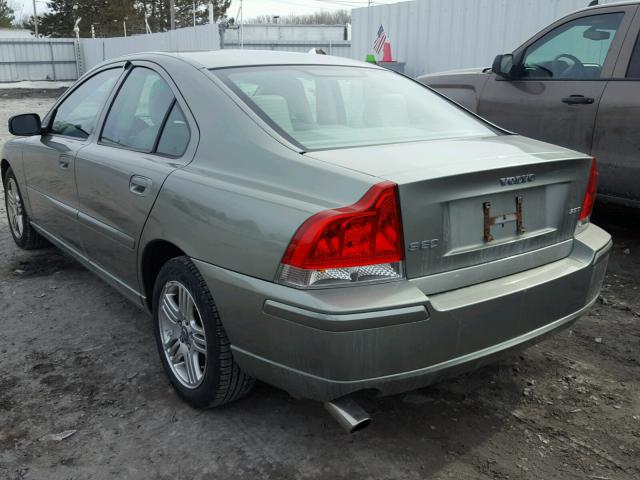 YV1RS592982686021 - 2008 VOLVO S60 2.5T GREEN photo 3