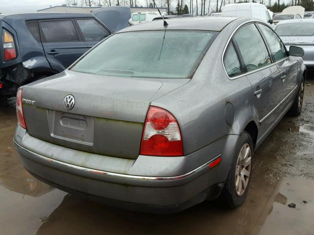 WVWPD63B83P354511 - 2003 VOLKSWAGEN PASSAT GLS GRAY photo 4