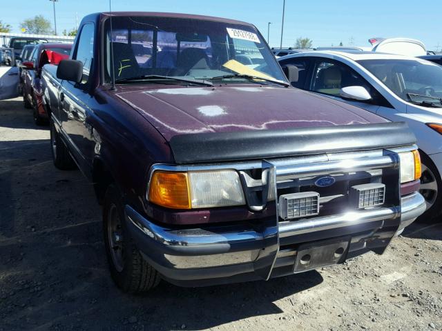 1FTCR10U0PPA05941 - 1993 FORD RANGER BURGUNDY photo 1