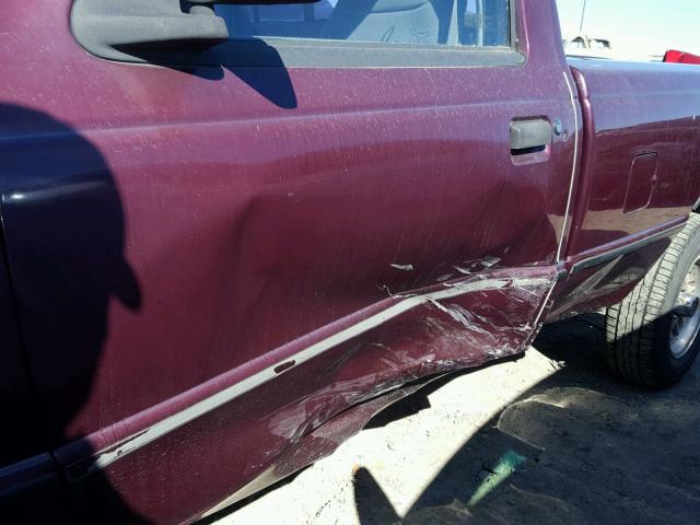 1FTCR10U0PPA05941 - 1993 FORD RANGER BURGUNDY photo 9