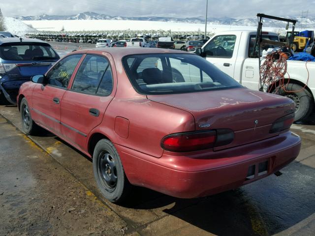 1Y1SK5266VZ429384 - 1997 GEO PRIZM BASE ORANGE photo 3