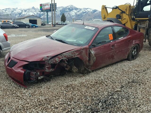 2G2WR524041160116 - 2004 PONTIAC GRAND PRIX MAROON photo 2