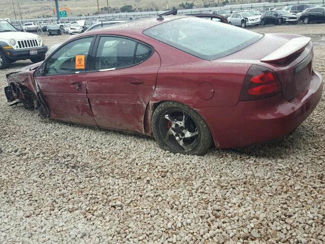 2G2WR524041160116 - 2004 PONTIAC GRAND PRIX MAROON photo 3