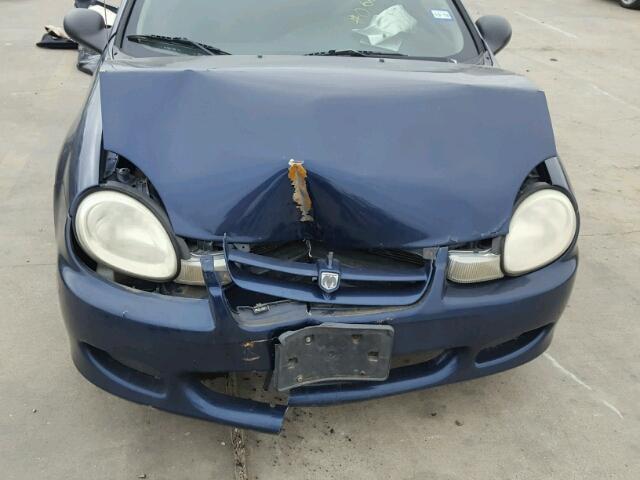 1B3ES26CX2D529143 - 2002 DODGE NEON BLUE photo 7