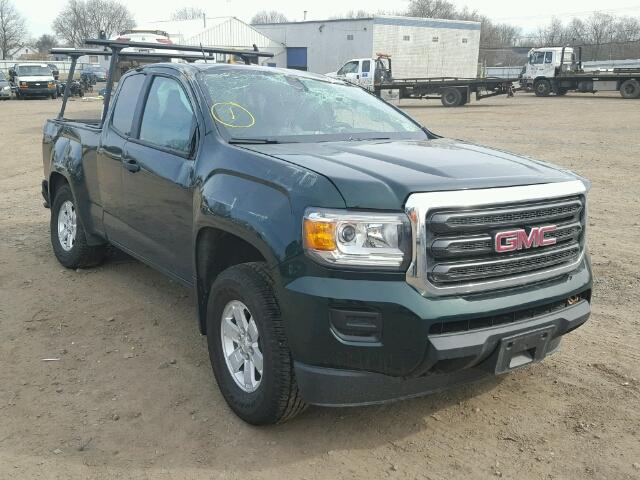 1GTH6BE35G1271186 - 2016 GMC CANYON GREEN photo 1