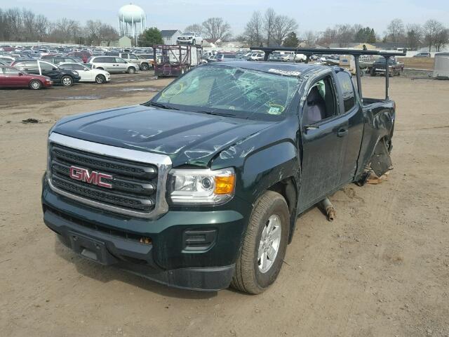 1GTH6BE35G1271186 - 2016 GMC CANYON GREEN photo 2