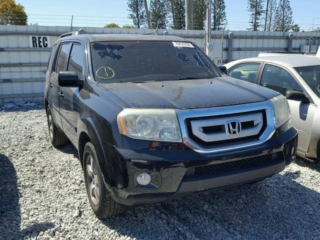 5FNYF3H42AB018335 - 2010 HONDA PILOT EX BLACK photo 1