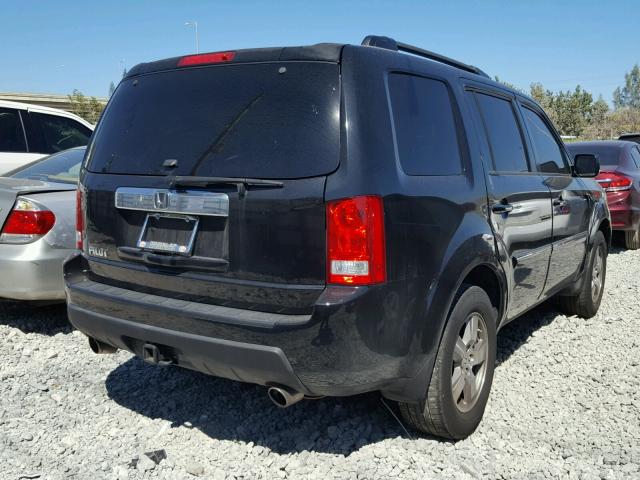 5FNYF3H42AB018335 - 2010 HONDA PILOT EX BLACK photo 4