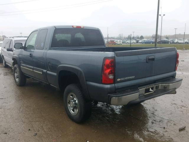 1GCHC29U27E176072 - 2007 CHEVROLET SILVERADO BLUE photo 3