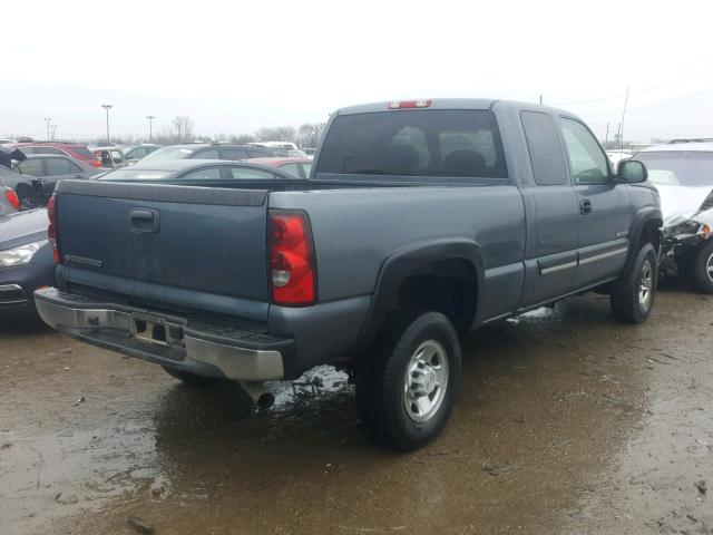 1GCHC29U27E176072 - 2007 CHEVROLET SILVERADO BLUE photo 4