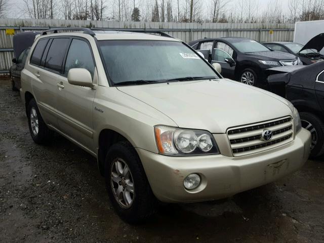 JTEHF21A730134797 - 2003 TOYOTA HIGHLANDER GOLD photo 1