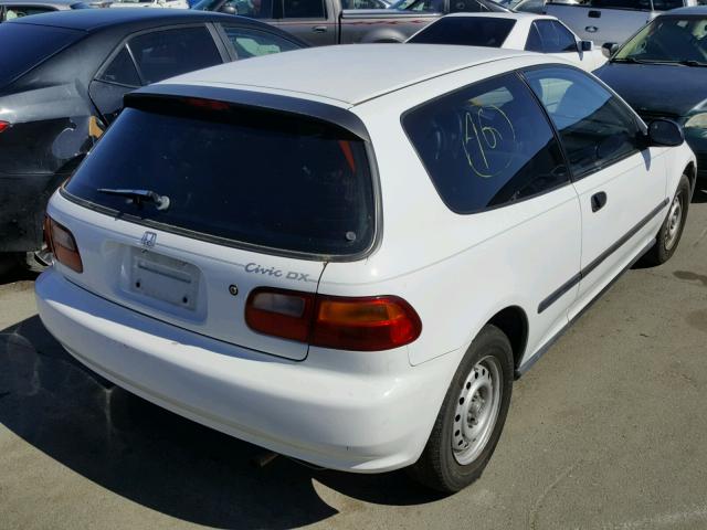 2HGEH2365RH509019 - 1994 HONDA CIVIC DX WHITE photo 4