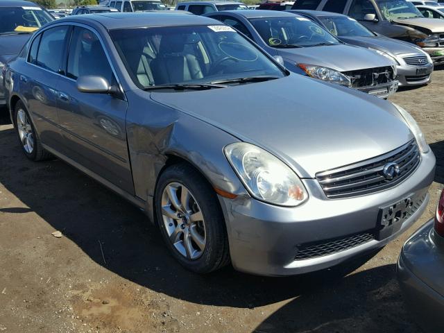 JNKCV51EX6M510748 - 2006 INFINITI G35 GRAY photo 1