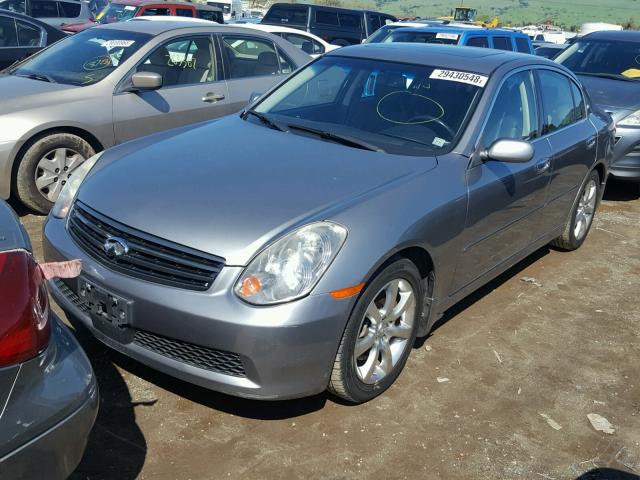 JNKCV51EX6M510748 - 2006 INFINITI G35 GRAY photo 2