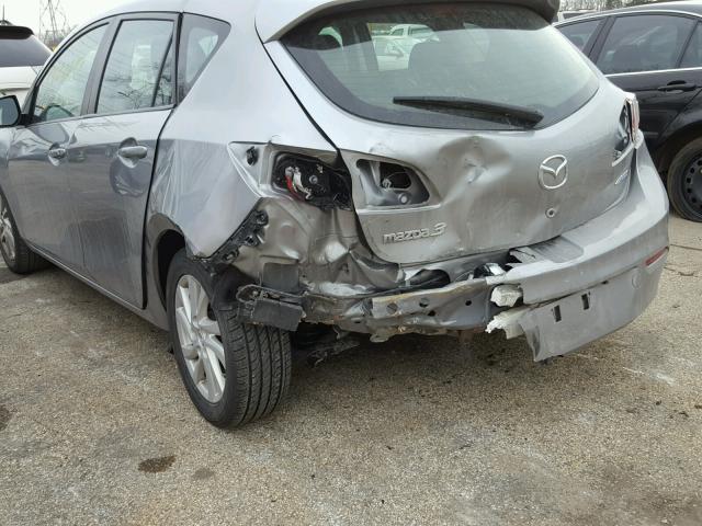 JM1BL1M75C1640684 - 2012 MAZDA 3 I GRAY photo 9