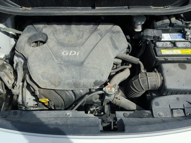 KNADN4A35D6243287 - 2013 KIA RIO EX GRAY photo 7