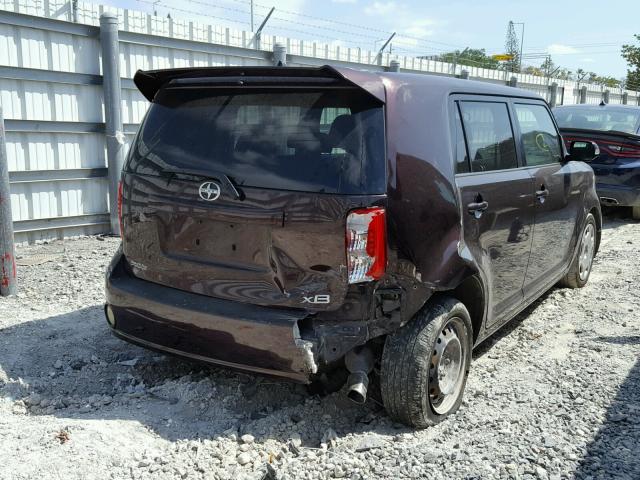 JTLKE50E181008976 - 2008 TOYOTA SCION XB BEIGE photo 4