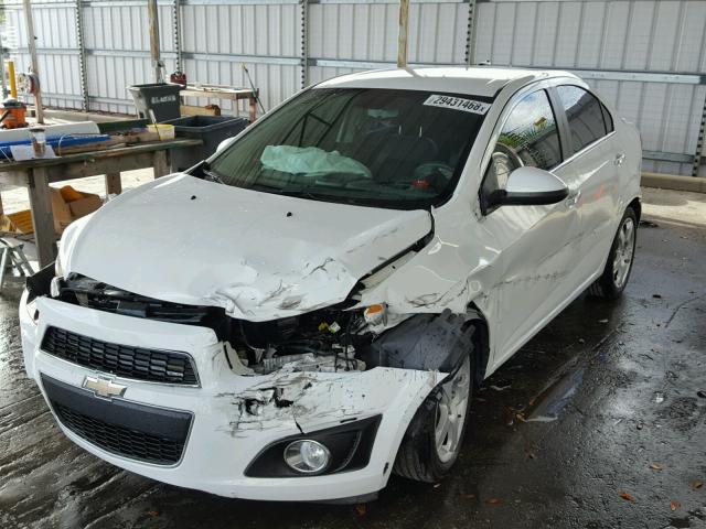 1G1JE5SH6D4152247 - 2013 CHEVROLET SONIC LTZ WHITE photo 2