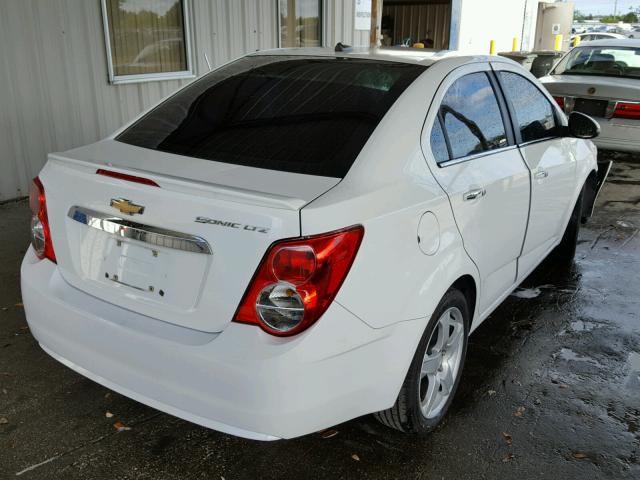 1G1JE5SH6D4152247 - 2013 CHEVROLET SONIC LTZ WHITE photo 4