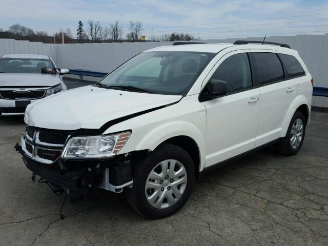 3C4PDCAB0GT219459 - 2016 DODGE JOURNEY SE WHITE photo 2