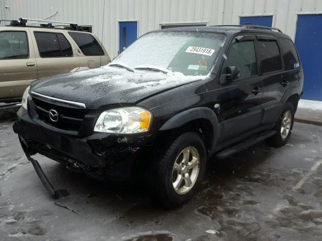 4F2YZ02Z16KM08976 - 2006 MAZDA TRIBUTE I BLACK photo 2