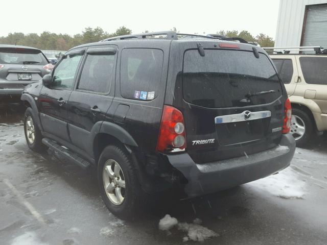 4F2YZ02Z16KM08976 - 2006 MAZDA TRIBUTE I BLACK photo 3