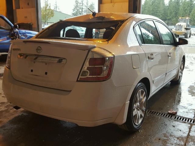 3N1AB6AP4BL698313 - 2011 NISSAN SENTRA 2.0 WHITE photo 4