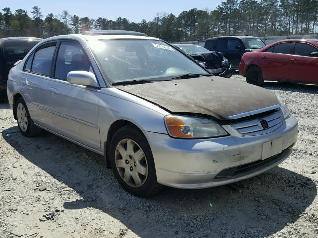 1HGES26761L060365 - 2001 HONDA CIVIC EX SILVER photo 1