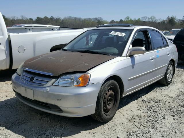 1HGES26761L060365 - 2001 HONDA CIVIC EX Gümüş foto 2