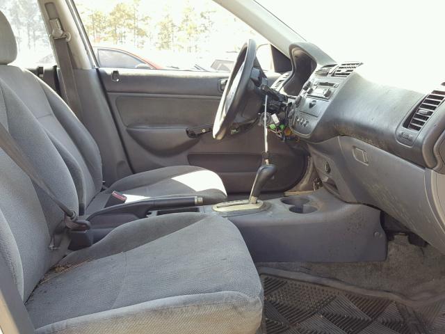 1HGES26761L060365 - 2001 HONDA CIVIC EX Gümüş foto 5