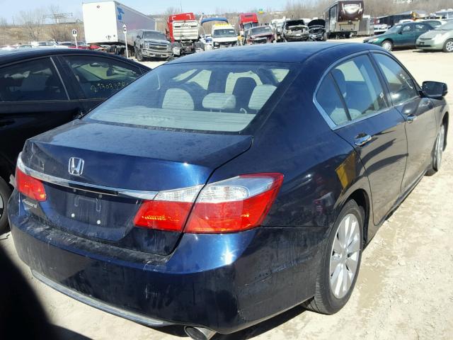 1HGCR2F71DA274005 - 2013 HONDA ACCORD EX BLUE photo 4