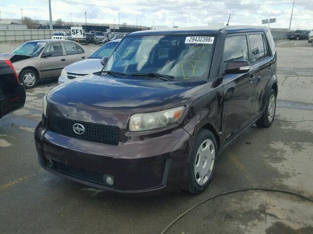 JTLKE50EX81027462 - 2008 TOYOTA SCION XB PURPLE photo 2