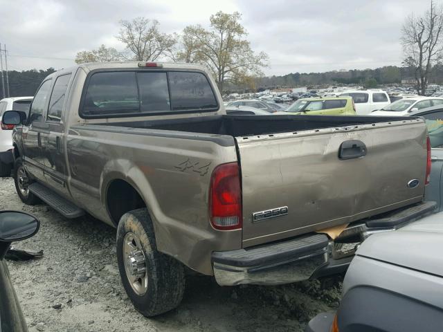 1FTNW21L42ED10439 - 2002 FORD F250 SUPER BEIGE photo 3