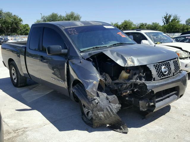 1N6BA06A56N510181 - 2006 NISSAN TITAN XE GRAY photo 1