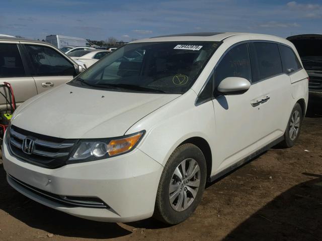 5FNRL5H69HB018529 - 2017 HONDA ODYSSEY EX WHITE photo 2