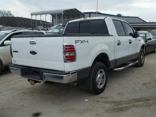 1FTPW14V76KD41417 - 2006 FORD F150 SUPER WHITE photo 4