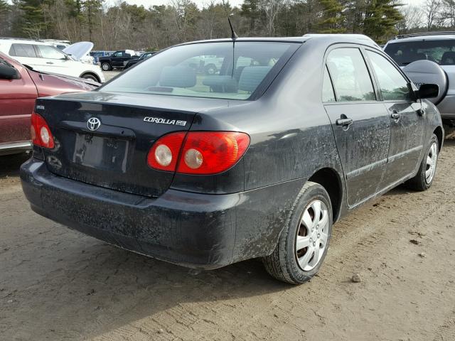 JTDBR32E870110197 - 2007 TOYOTA COROLLA CE BLACK photo 4