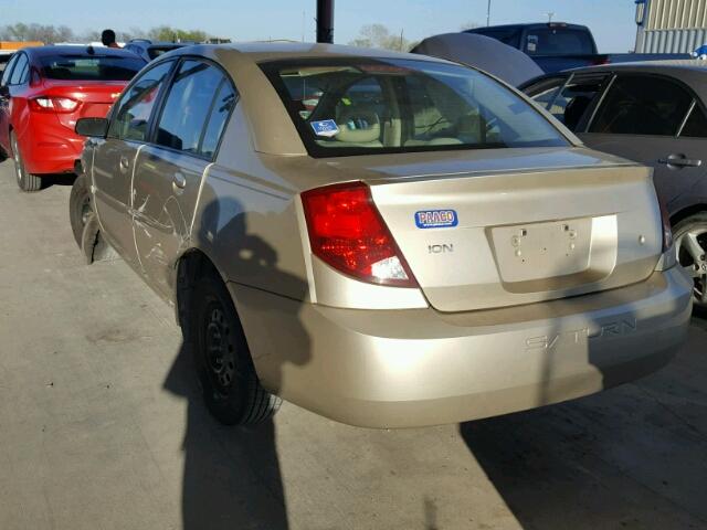 1G8AJ52F94Z204808 - 2004 SATURN ION LEVEL TAN photo 3
